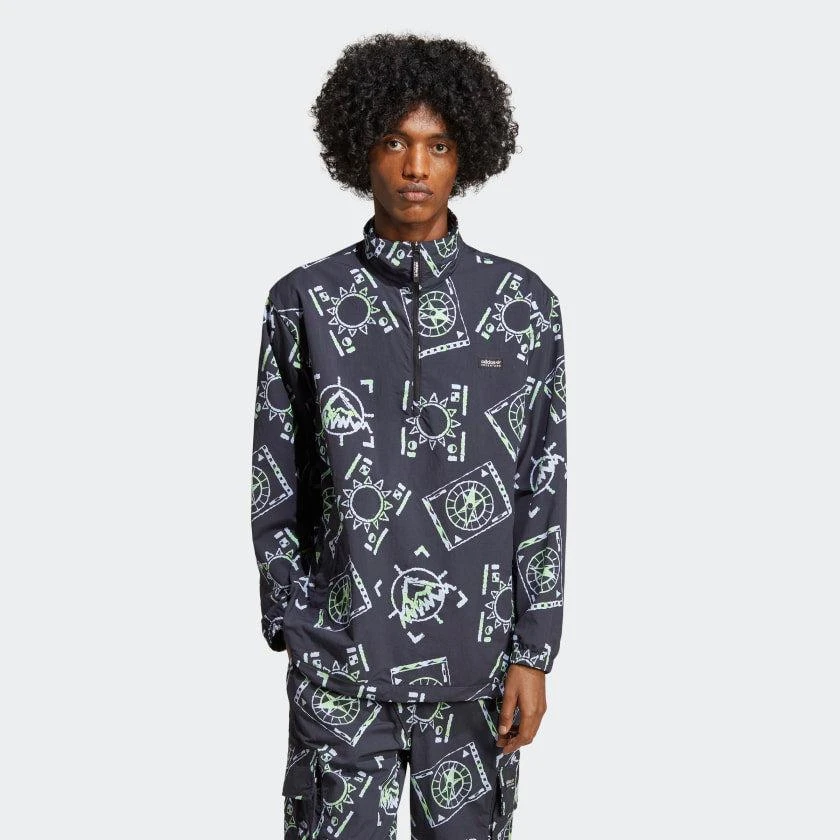 商品Adidas|Men's adidas  Adventure Allover Print Archive Anorak (Gender Neutral),价格¥602,第2张图片详细描述