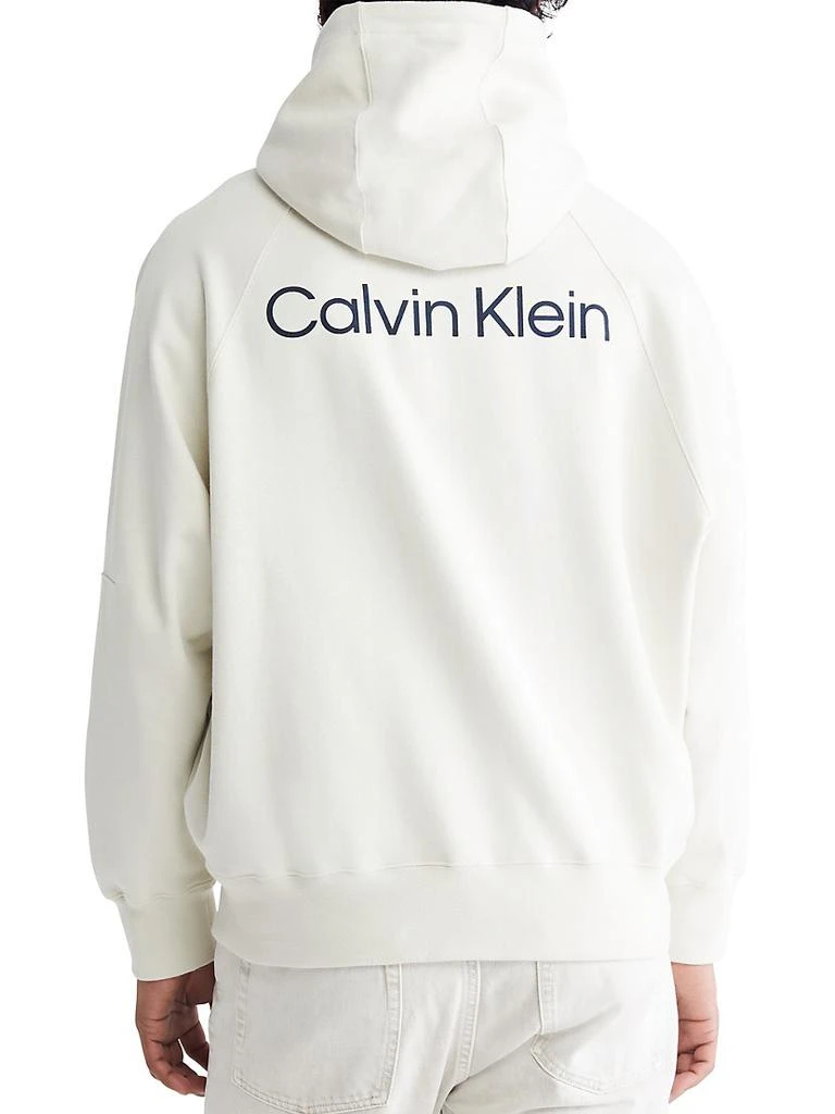商品Calvin Klein|Standards Fleece Hoodie Sweatshirt,价格¥431,第3张图片详细描述