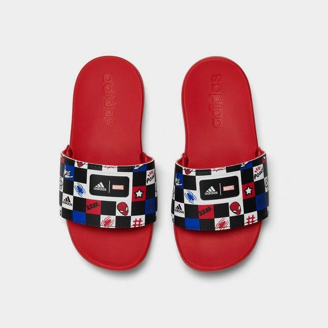 Little Kids' adidas x Marvel adilette Comfort Spider-Man Slide Sandals 商品