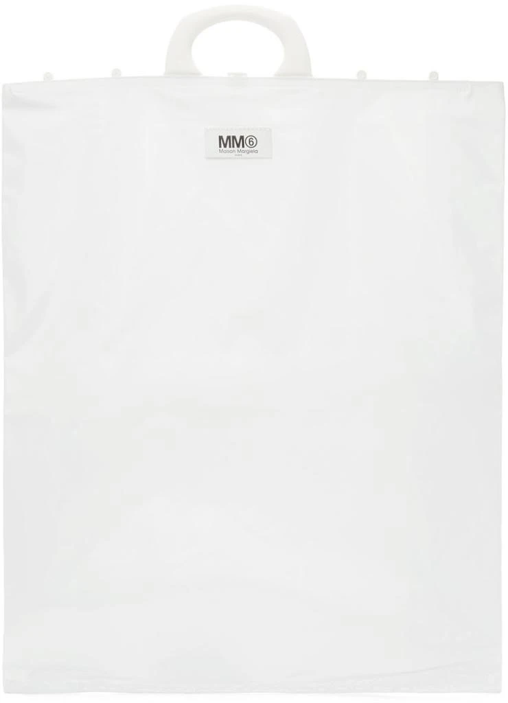 商品MAISON MARGIELA|White Rectangle Shopping Tote,价格¥3011,第1张图片