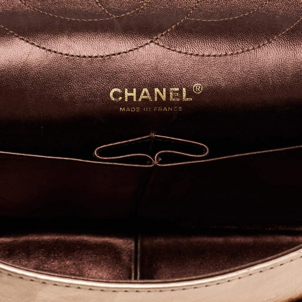 Chanel Metallic Rose Gold Crinkled Quilted Leather Reissue 2.55 Classic 227 Jumbo Flap Bag 商品