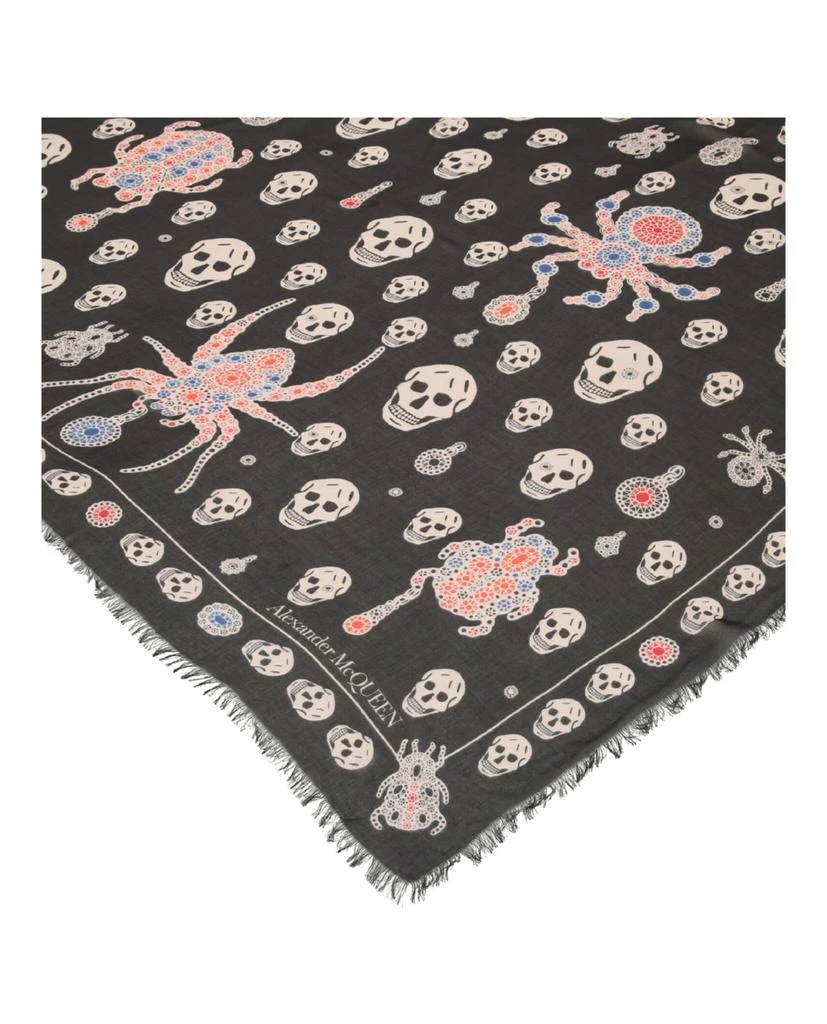 商品Alexander McQueen|Jewelled Bug Skull Scarf,价格¥1407,第2张图片详细描述