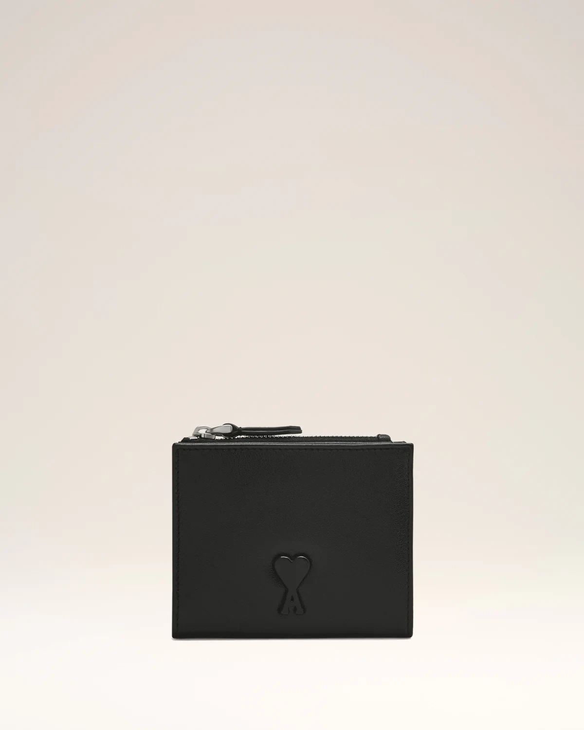 【预售】 AMI PARIS 25春夏 女士 卡包 Portefeuille Plié Noir Voulez Vous En Cuir Lisse USL201.AL0052.001  商品