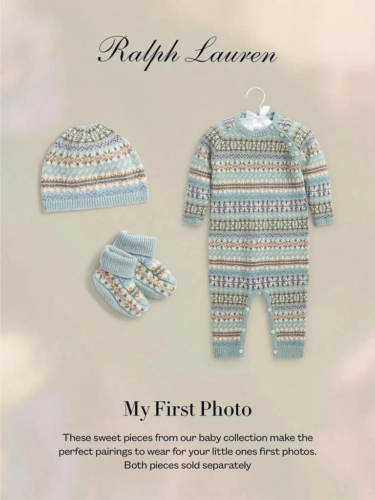 商品Ralph Lauren|Baby's Fair Isle Wool-Blend Hat &amp; Booties Set,价格¥429,第3张图片详细描述