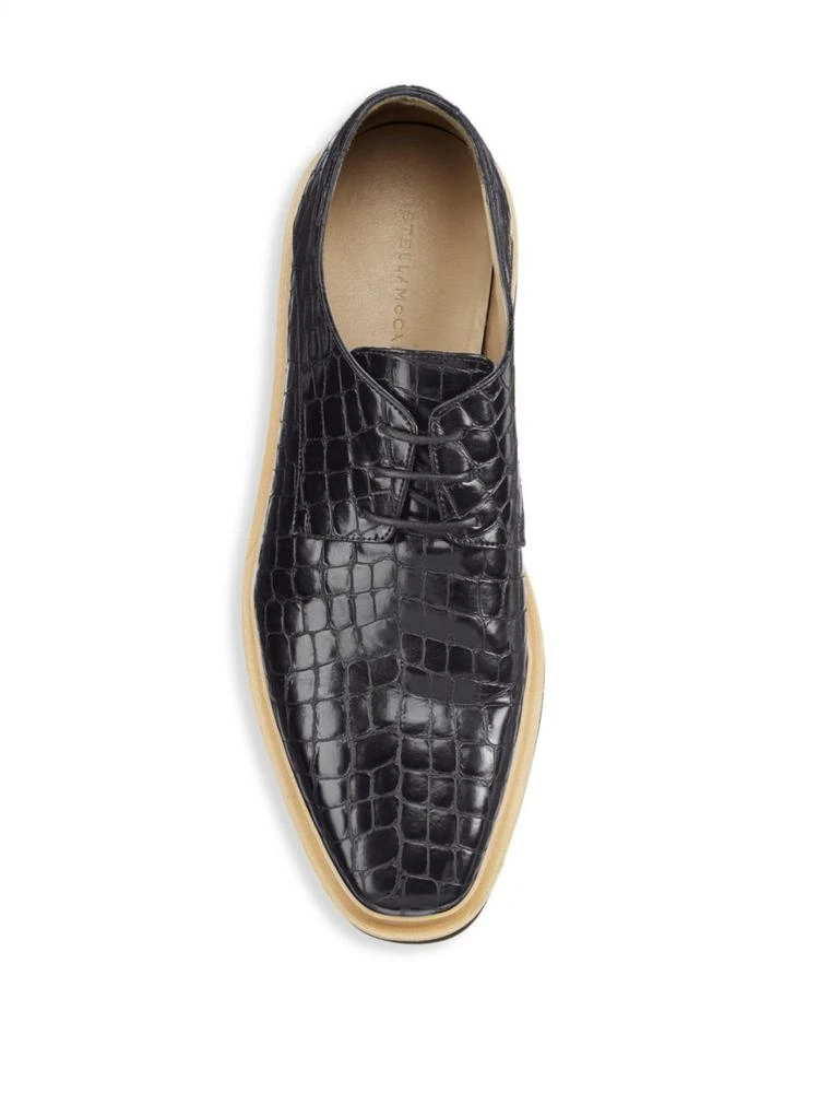 商品Stella McCartney|Croc Lace-Up Creeper Derbys,价格¥4853,第4张图片详细描述