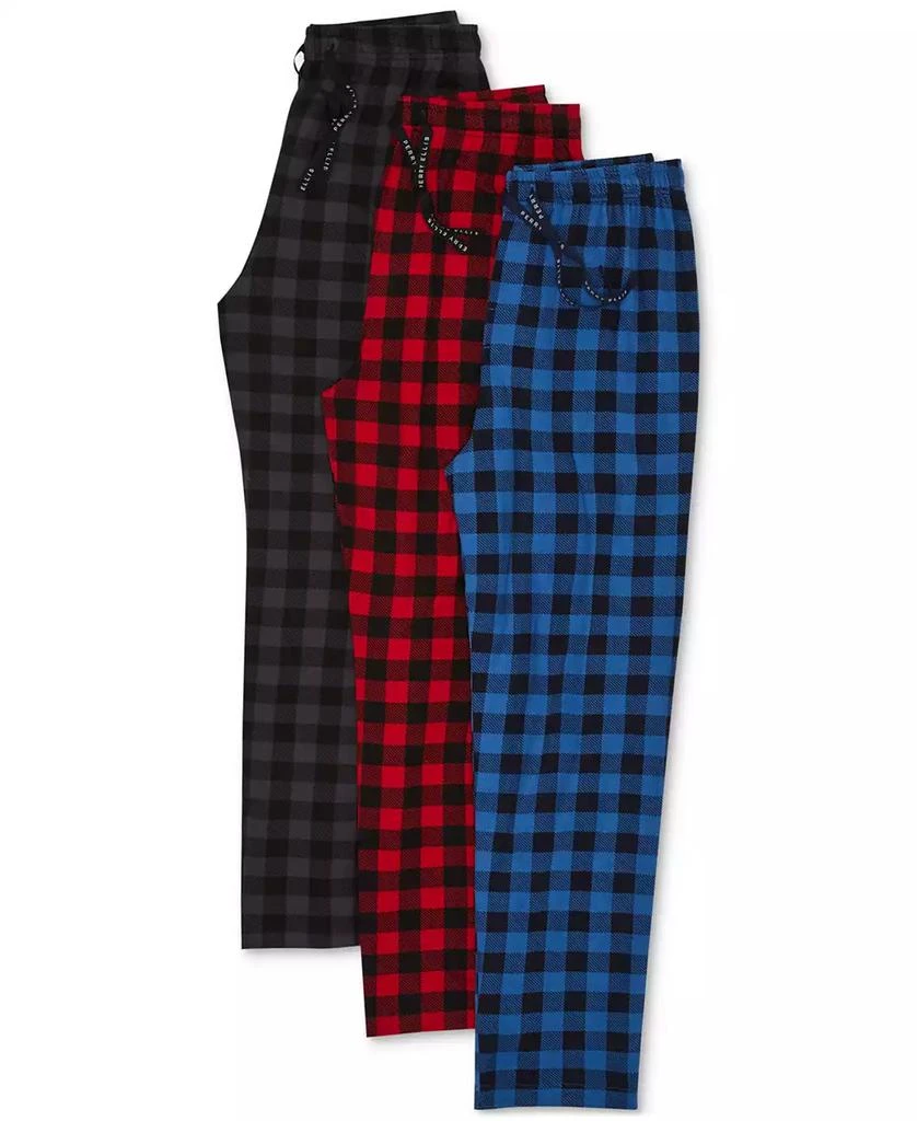 商品Perry Ellis|Men's Deluxe Touch Knit Buffalo Plaid Pajama Pant,价格¥75,第4张图片详细描述