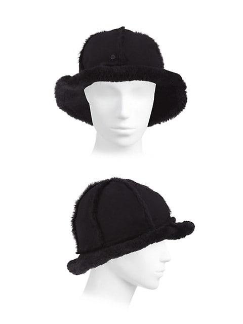 Sheepskin Spill Seam Bucket Hat商品第3张图片规格展示