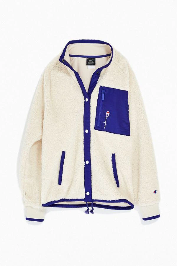 商品CHAMPION|Champion UO Exclusive Sherpa Coach 外套,价格¥151,第5张图片详细描述