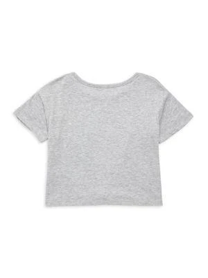 商品Calvin Klein|Girl’s Heathered Logo Tie Tee,价格¥72,第2张图片详细描述