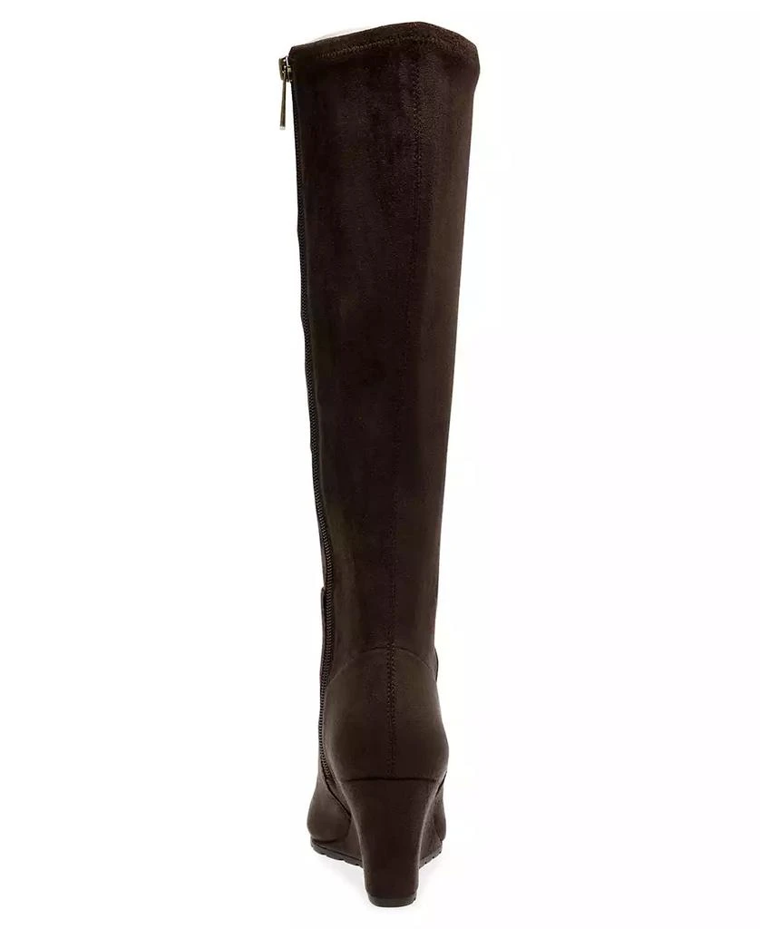 商品Anne Klein|Women's Valonia Wedge Heel Knee High Boots,价格¥219,第3张图片详细描述