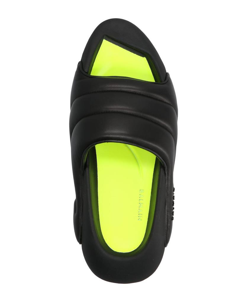 商品Balmain|Oversize Sole Leather Slides,价格¥3826,第5张图片详细描述