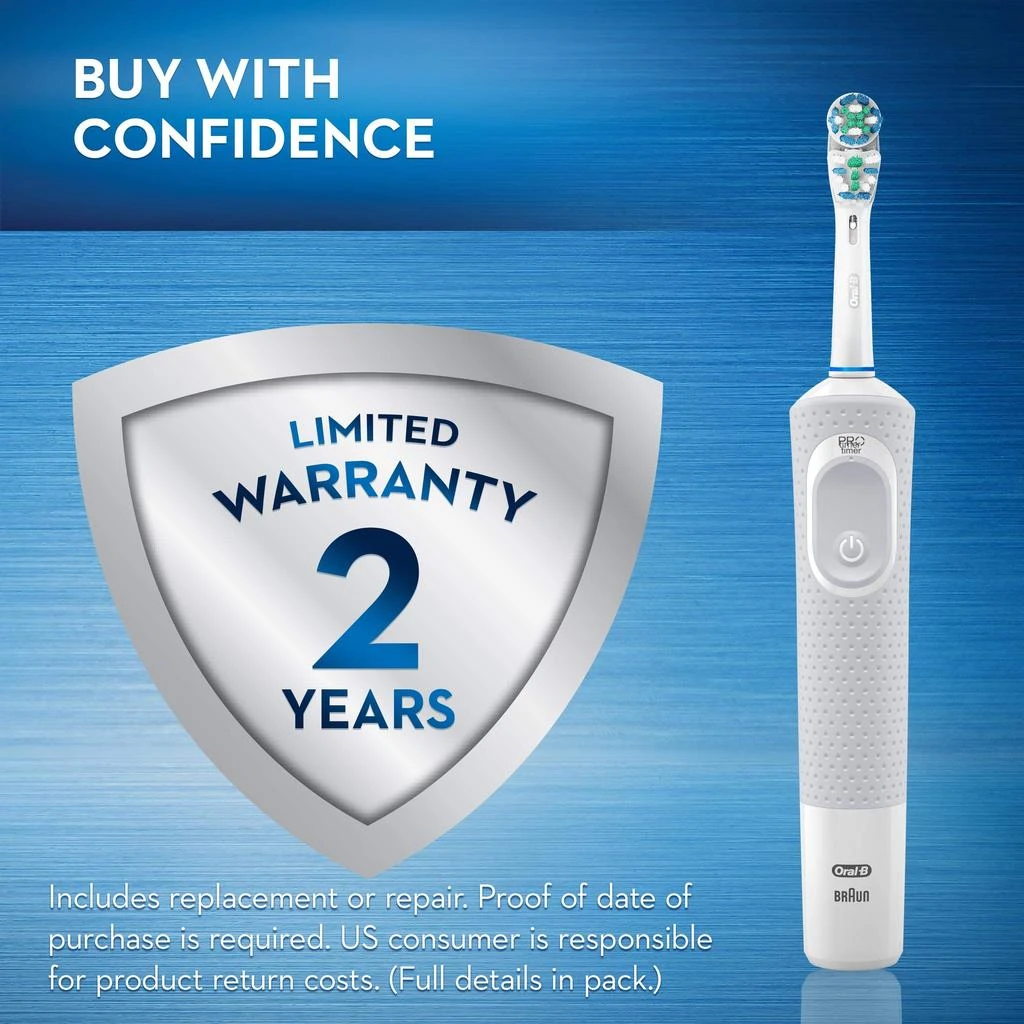 商品Oral-B|Oral-B Vitality Dual Clean Electric Toothbrush, White, 1 Count,价格¥218-¥338,第5张图片详细描述