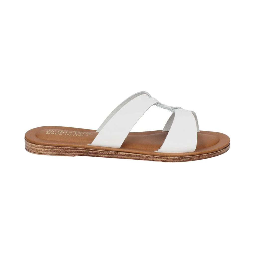 商品Bella Vita|Dov-Italy Womens Leather Slip On Slide Sandals,价格¥192,第3张图片详细描述