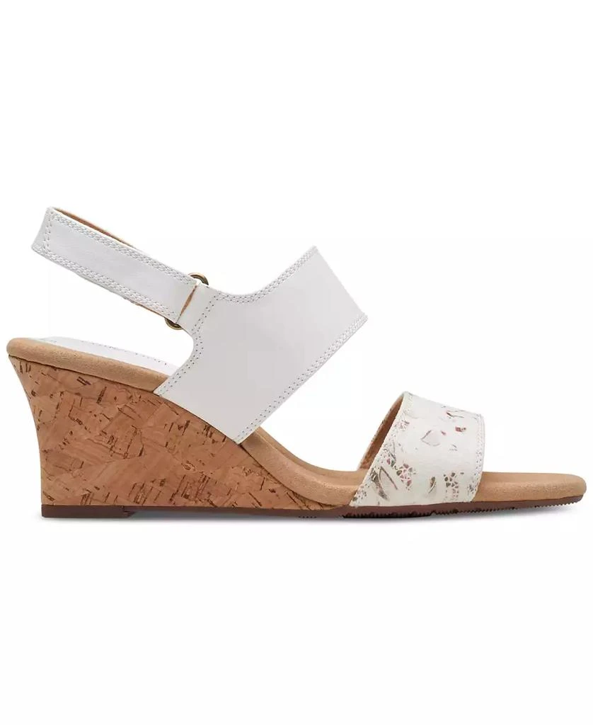 商品Clarks|Women's Kyarra Faye Slingback Wedge Sandals,价格¥305,第2张图片详细描述