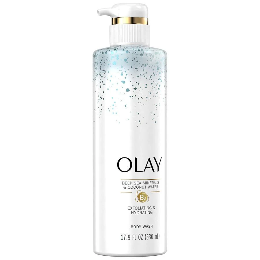 商品Olay|Premium Exfoliating & Hydrating Body Wash Deep Sea Mineral and Coconut Water,价格¥67,第2张图片详细描述