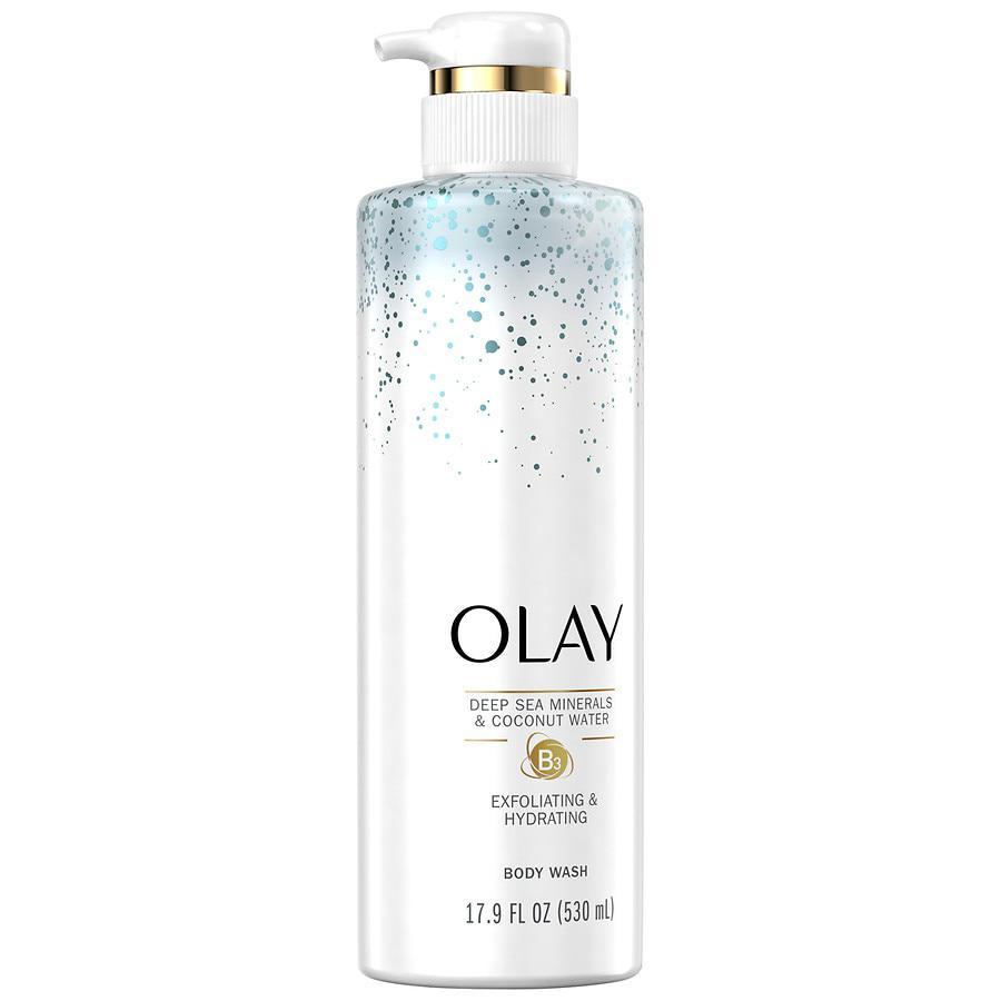 商品Olay|Premium Exfoliating & Hydrating Body Wash Deep Sea Mineral and Coconut Water,价格¥74,第4张图片详细描述