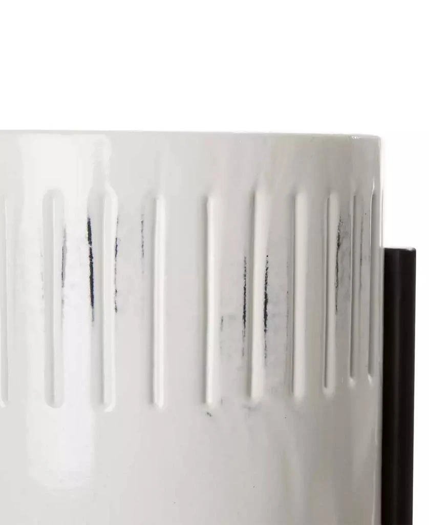 商品Glitzhome|Washed White Metal Plant Stands Set of 3,价格¥1373,第5张图片详细描述