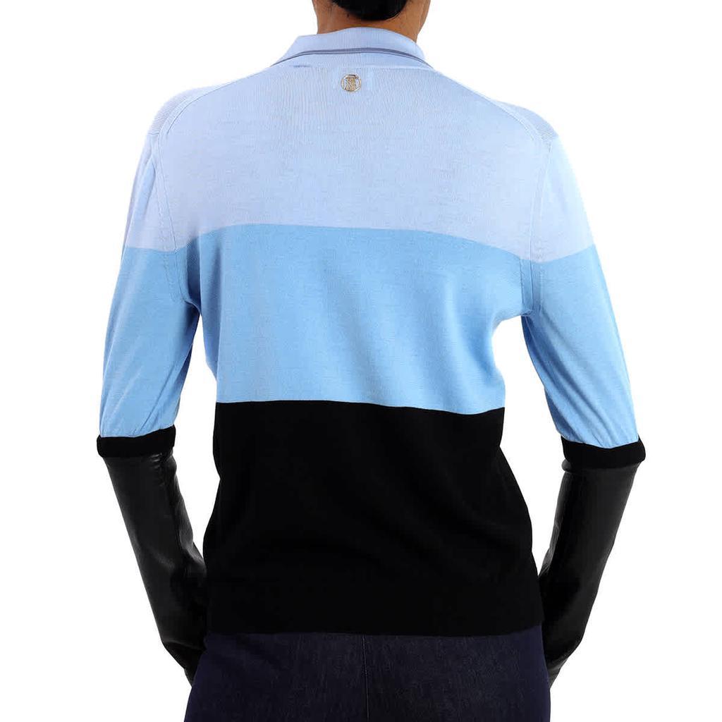 商品Burberry|Burberry Ladies Blue Long Sleeve Polo Shirt, Size Small,价格¥9201,第5张图片详细描述