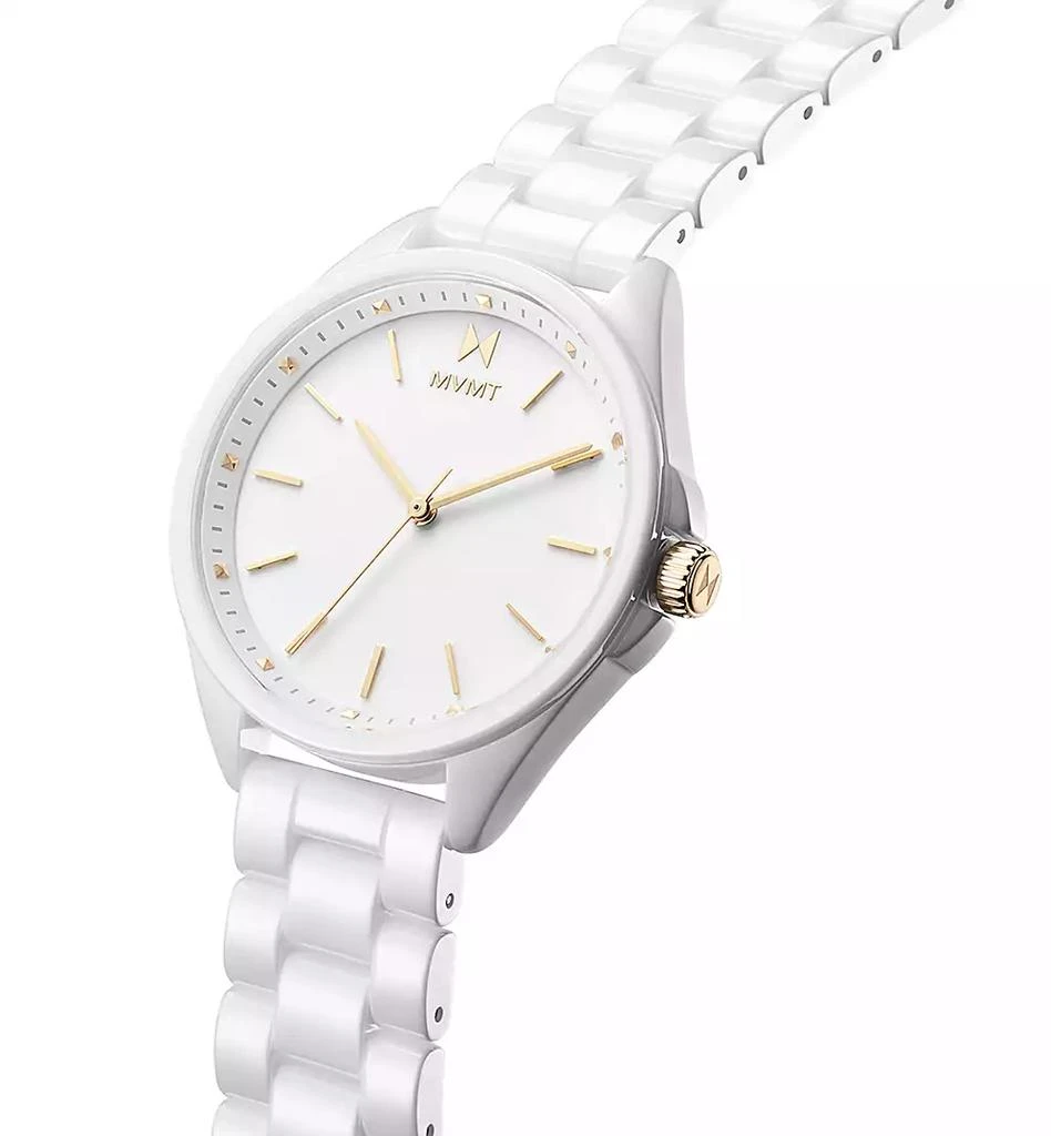 商品MVMT|Coronada White Ceramic Bracelet Watch 36mm,价格¥1192,第2张图片详细描述
