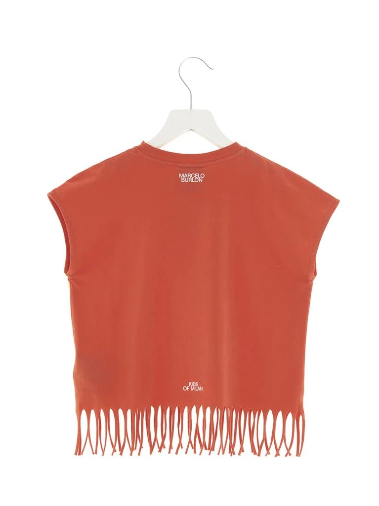 商品Marcelo Burlon|Marcelo Burlon feathers Necklace T-shirt,价格¥857,第2张图片详细描述