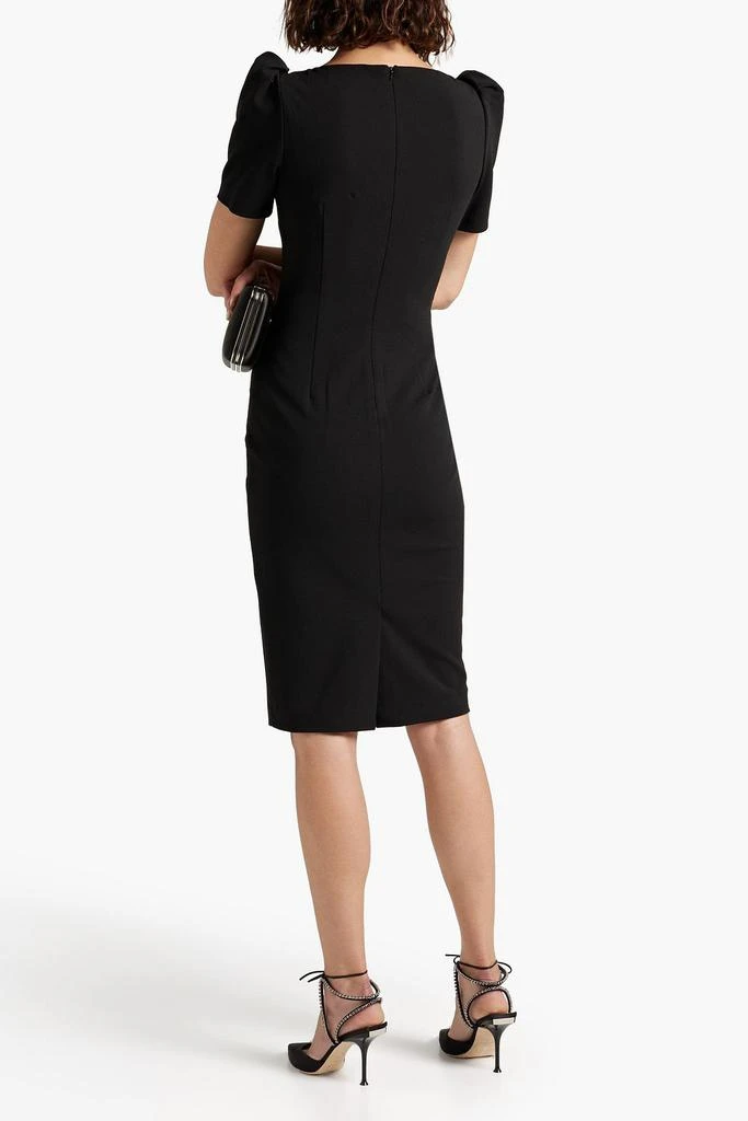 商品Badgley Mischka|Pleated crepe dress,价格¥1981,第3张图片详细描述