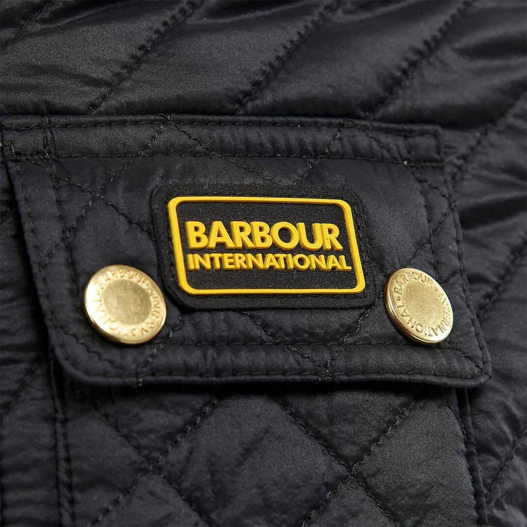 商品Barbour|Barbour International Girls' Enduro Morgan Quilt Jacket - Black,价格¥311,第4张图片详细描述