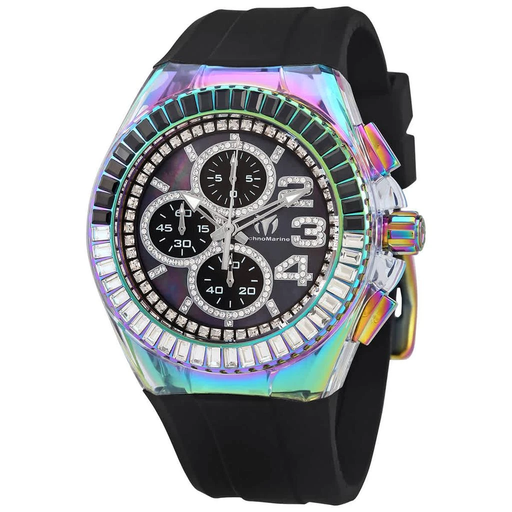 商品TechnoMarine|Cruise Chronograph Quartz Crystal Black Dial Men's Watch TM-121035,价格¥748,第1张图片