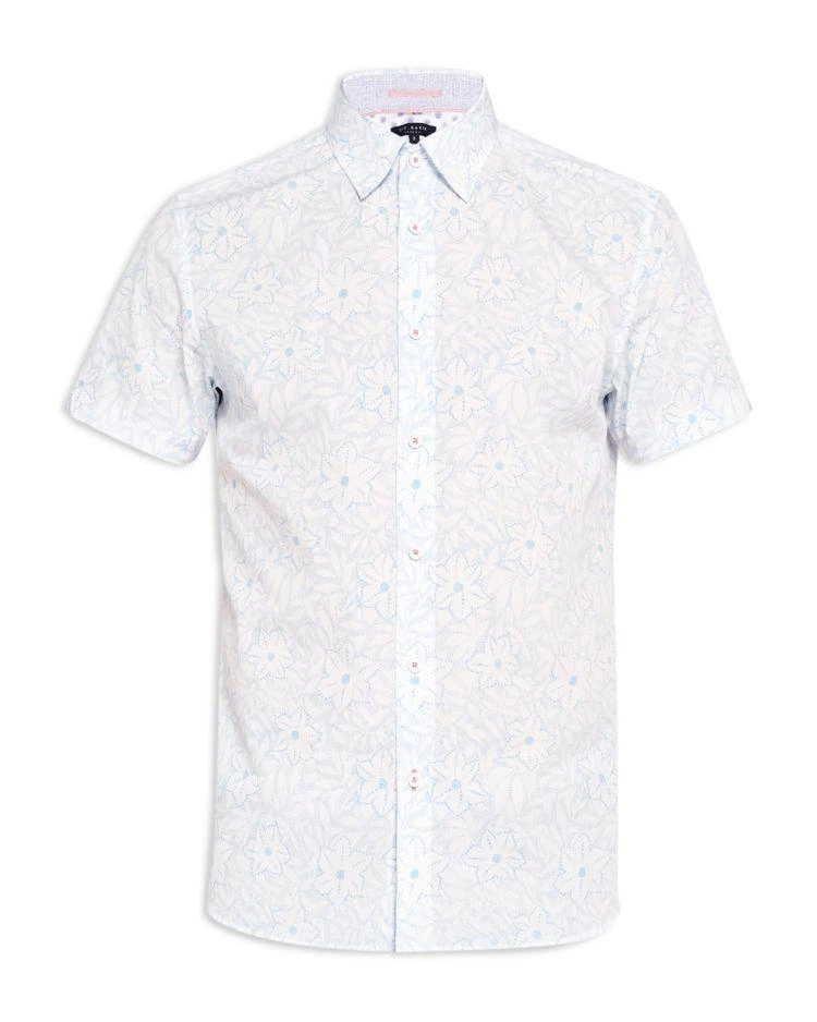 商品Ted Baker London|Calous Floral Printed Regular Fit Button-Down Shirt,价格¥408,第4张图片详细描述