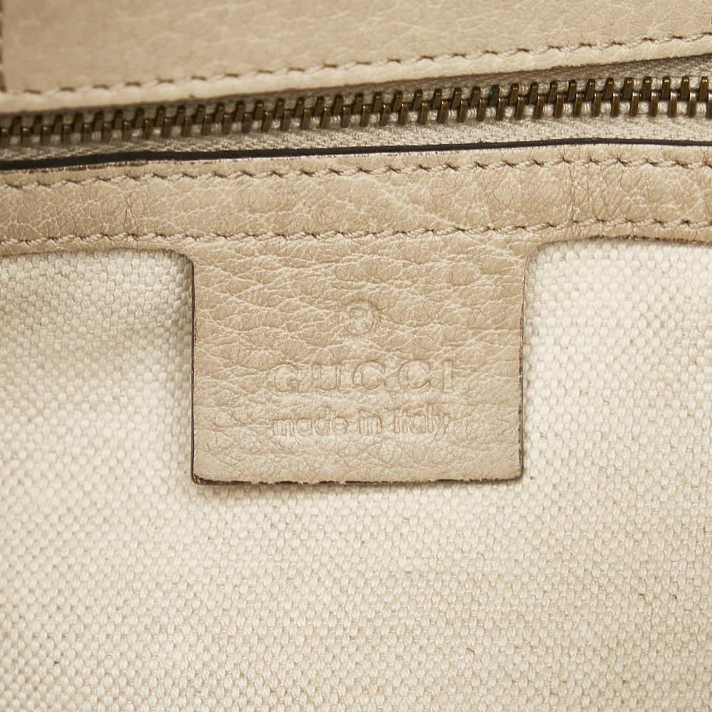 Gucci Brown Twins Leather Tote Bag商品第7张图片规格展示