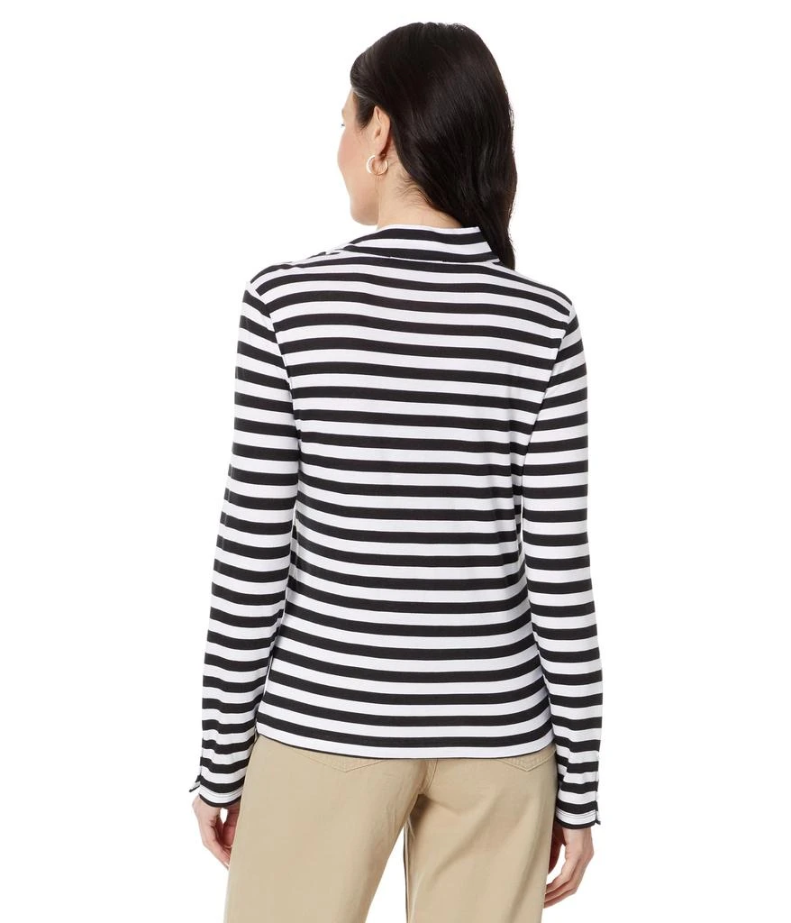 商品Tommy Hilfiger|Long Sleeve Stripe Tie Neck Top,价格¥357,第2张图片详细描述