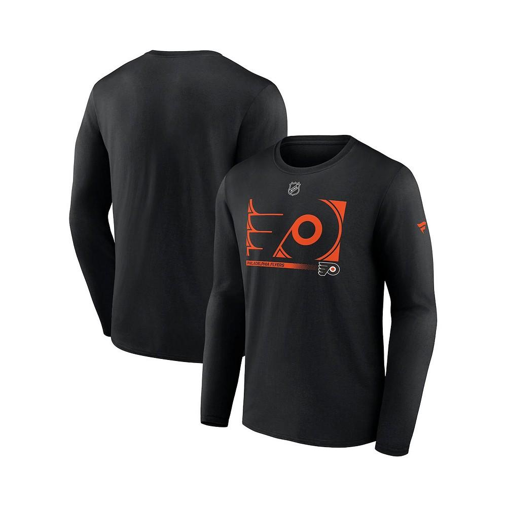 Men's Branded Black Philadelphia Flyers Authentic Pro Core Collection Secondary Long Sleeve T-Shirt商品第4张图片规格展示