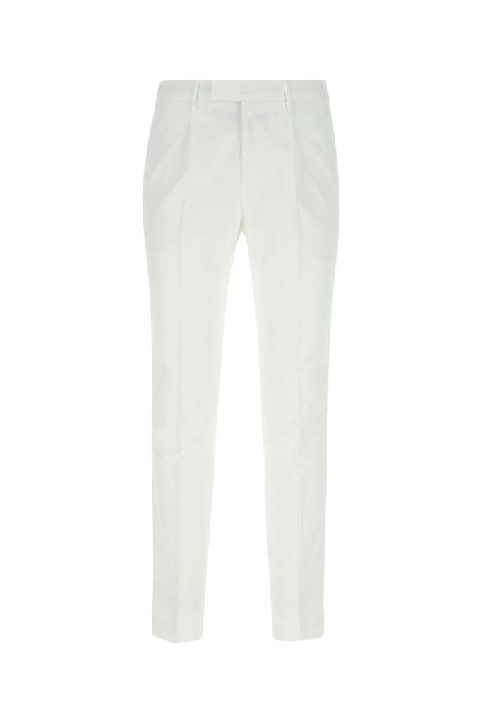 PT01 White Stretch Cotton Blend Pant商品第1张图片规格展示