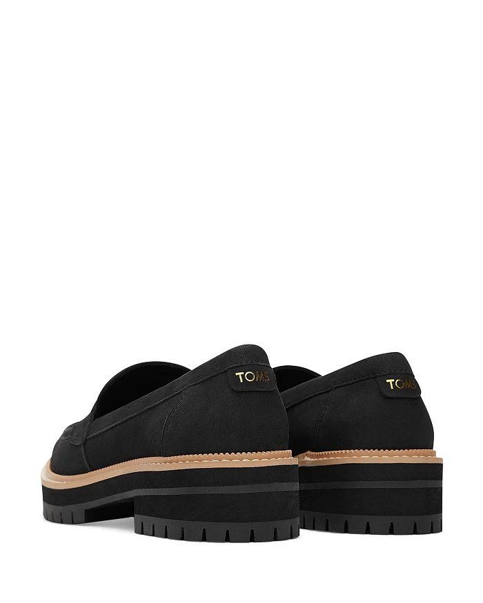 商品TOMS|Women's Cara Slip On Lug Platform Penny Loafer Flats,价格¥829,第4张图片详细描述