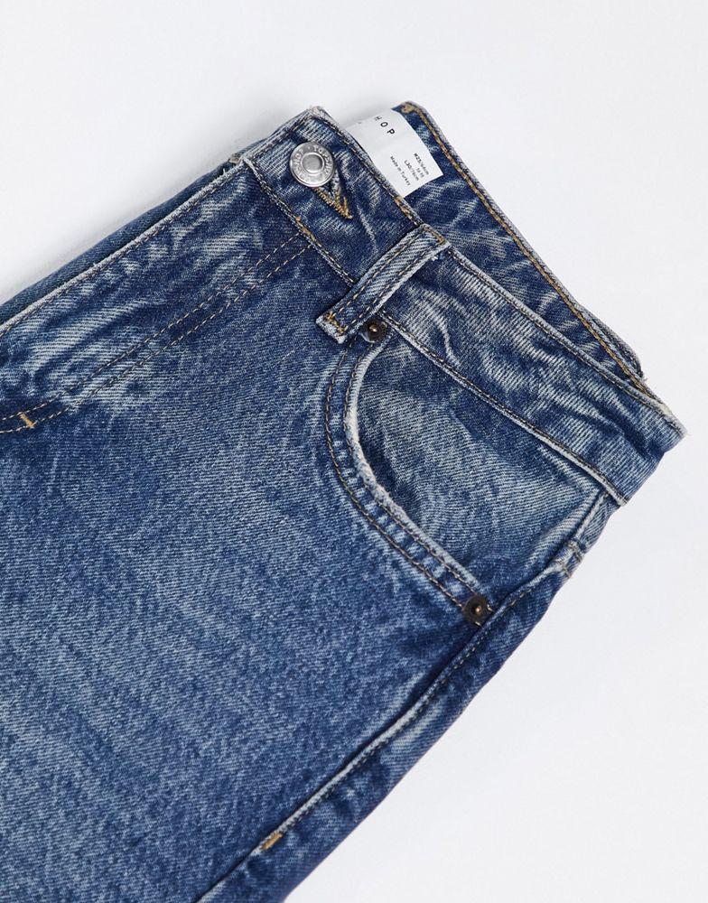 Topshop Mom jean in indigo商品第4张图片规格展示