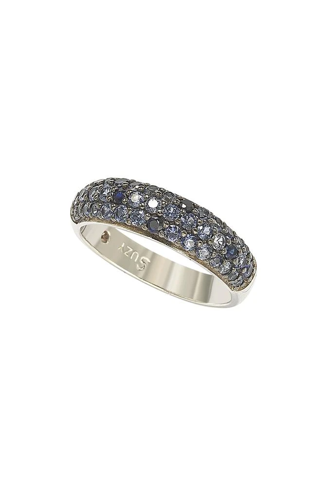 商品Suzy Levian|Sterling Silver Sapphire & Diamond Ring,价格¥2588,第1张图片