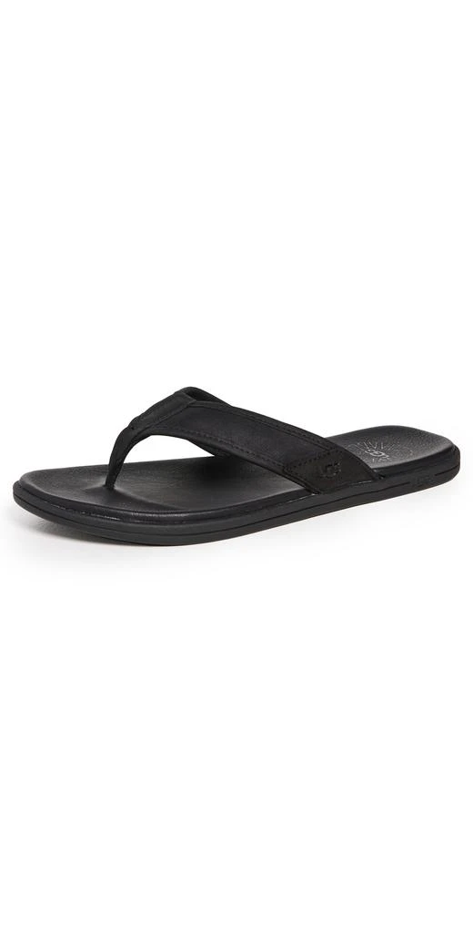 商品UGG|UGG Seaside Leather Flip Flops,价格¥598,第1张图片
