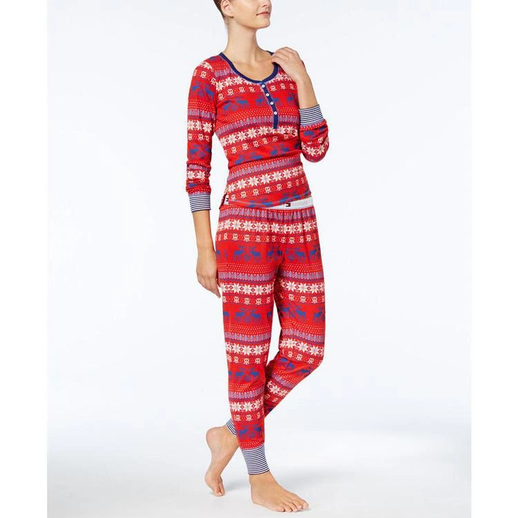 商品Tommy Hilfiger|Vintage Thermal Pajama Set,价格¥253,第1张图片