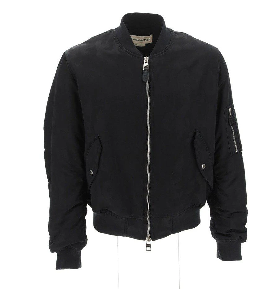 商品Alexander McQueen|Alexander McQueen Ollies Zipped Bomber Jacket,价格¥13545,第1张图片