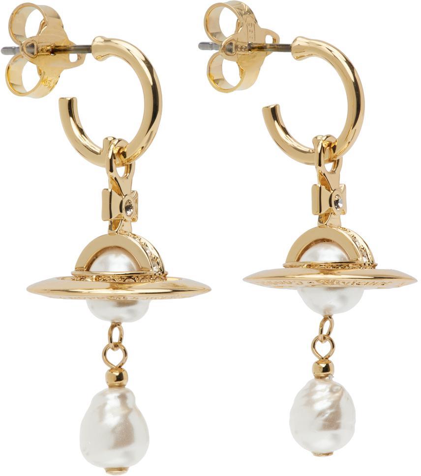 商品Vivienne Westwood|Gold Aleksa Earrings,价格¥1397,第1张图片