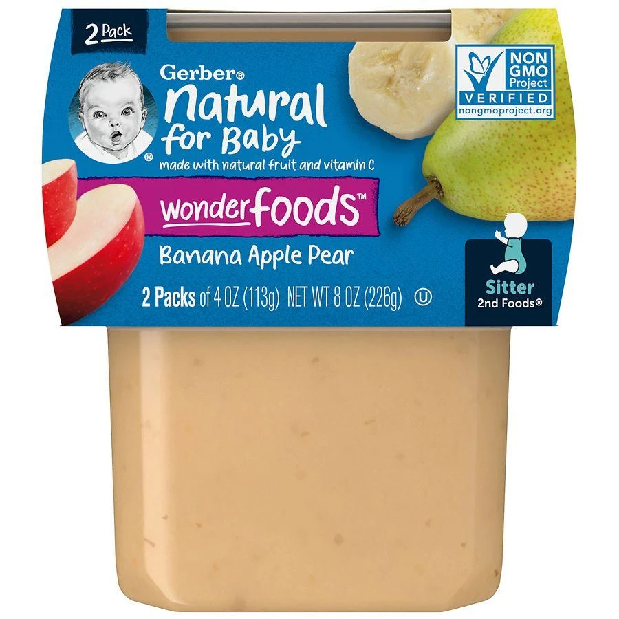 商品Gerber|2nd Foods WonderFoods Baby Food Banana Apple Pear,价格¥23,第1张图片