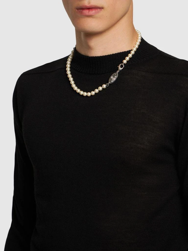 商品Vivienne Westwood|Man Stuart Faux Pearl Necklace,价格¥1716,第1张图片详细描述