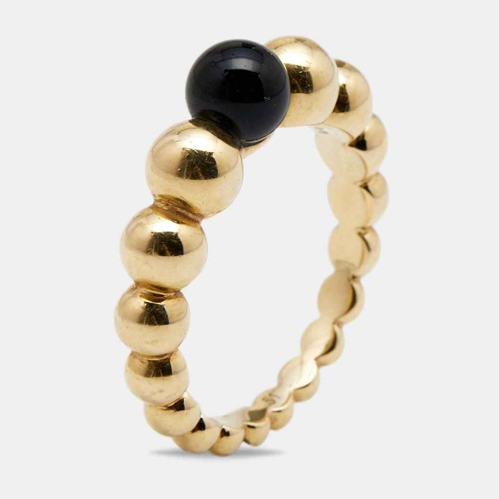 商品[二手商品] Van Cleef & Arpels|Van Cleef & Arpels Perlee Couleurs Onyx 18K Yellow Gold Variation Ring 51,价格¥8474,第1张图片