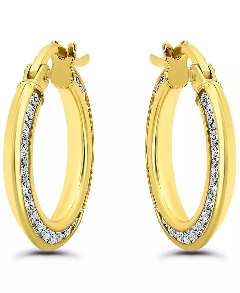 商品Giani Bernini|Cubic Zirconia Hoop Earrings (2 ct. t.w.) in 18K Gold Over Sterling Silver, Macy's Exclusive,价格¥442,第1张图片