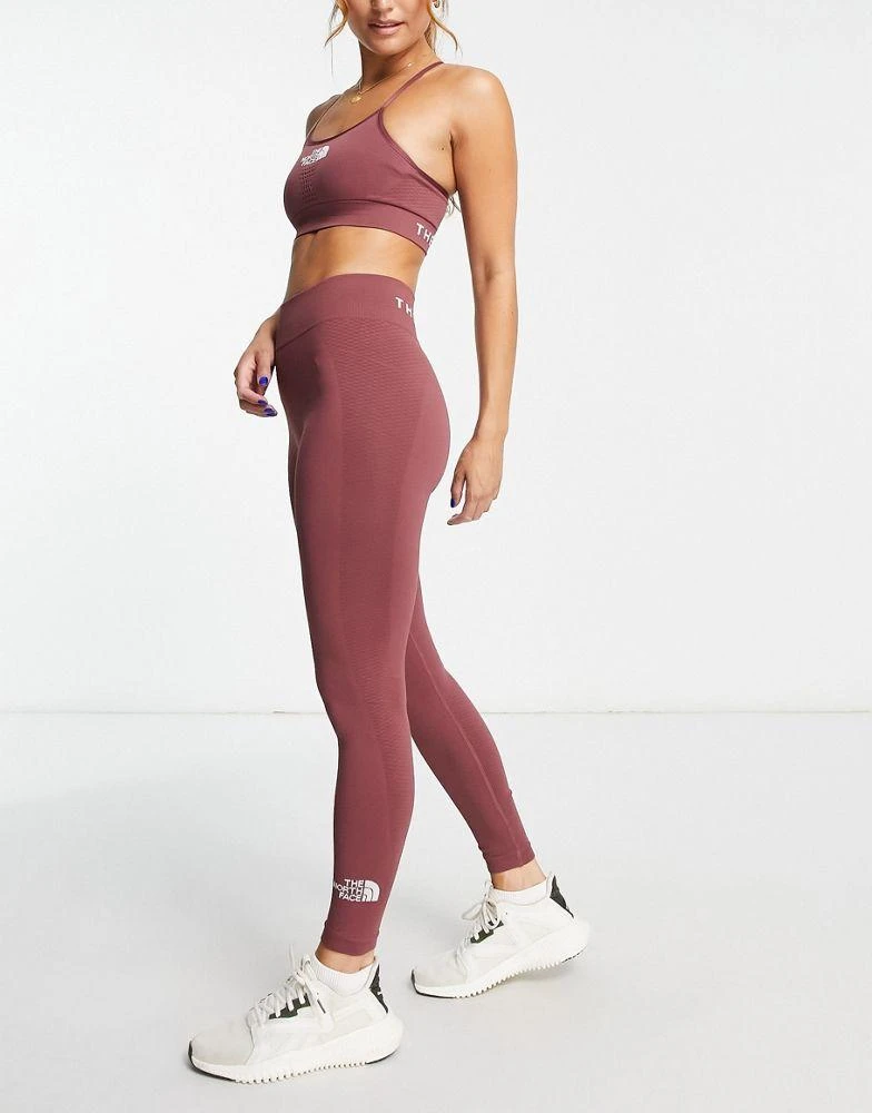 商品The North Face|The North Face Training seamless high waist leggings in pink Exclusive at ASOS,价格¥326,第1张图片