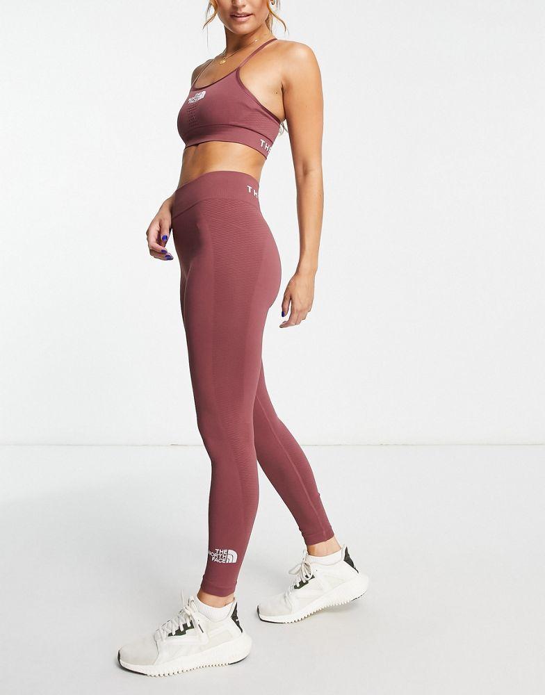 商品The North Face|The North Face Training seamless high waist leggings in pink Exclusive at ASOS,价格¥537,第1张图片