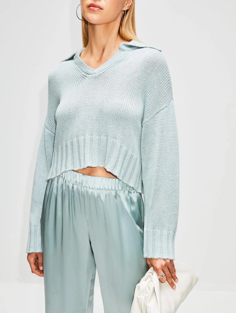 商品Sablyn|Julie Collared V Neck Sweater,价格¥937,第3张图片详细描述