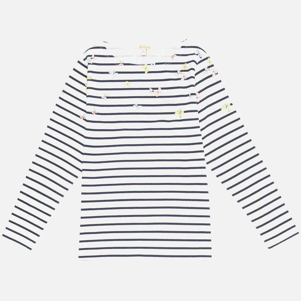 商品Barbour|Barbour Girls' Bradley Striped Top - Off White,价格¥99,第5张图片详细描述