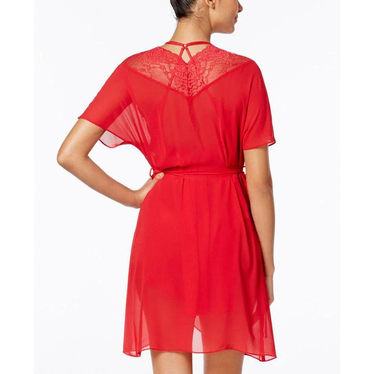 商品Linea Donatella|Juliet Lace-Trimmed Chiffon Wrap Robe,价格¥119,第2张图片详细描述