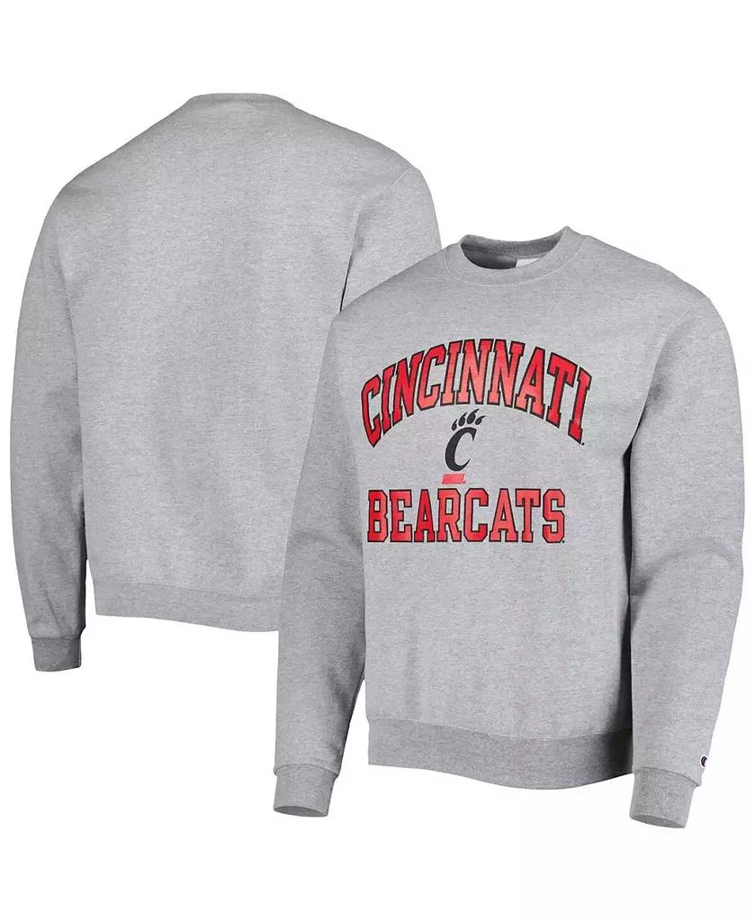 商品CHAMPION|Men's Heather Gray Cincinnati Bearcats High Motor Pullover Sweatshirt,价格¥425,第1张图片