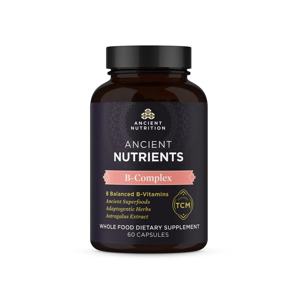 商品Ancient Nutrition|Ancient Nutrients Vitamin B Complex | Capsules (60 Capsules),价格¥228,第1张图片